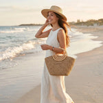 Sac en herbe tissée à la main – anse ronde et charme naturel - Vignette | Sacs pour tous