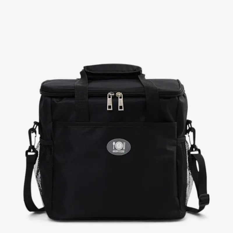 Sac isotherme noir classique avec poche avant