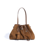 Sac à main cuir suédé transformable – marron - Vignette | Sacs pour tous