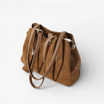 Sac à main cuir suédé transformable – marron - Vignette | Sacs pour tous