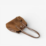 Sac à main cuir suédé transformable – marron - Vignette | Sacs pour tous