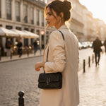 Sac à main matelassé noir femme compact - Vignette | Sacs pour tous