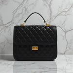 Sac matelassé noir femme – porté main ou sac à dos élégant - Vignette | Sacs pour tous