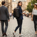 Sac à dos ordinateur cuir noir – élégant et fonctionnel - Vignette | Sacs pour tous