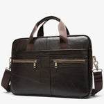 Sac ordinateur homme en cuir véritable – Élégance et robustesse pro - Vignette | Sacs pour tous