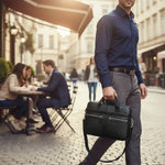 Sac ordinateur homme en cuir véritable – Élégance et robustesse pro - Vignette | Sacs pour tous