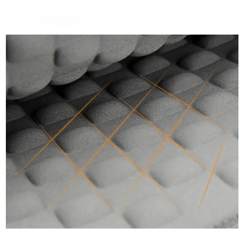 Détail du matelassage intérieur du sac pour ordinateur portable gris