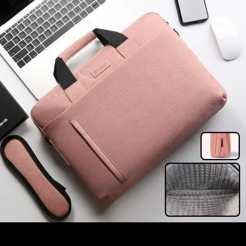 Sac pour ordinateur portable rose 13 à 15,6 pouces étanche et résistant
