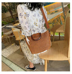 Sac en paille tressée avec anse rigide - Vignette | Sacs pour tous