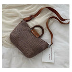 Sac en paille tressée avec anse rigide - Vignette | Sacs pour tous