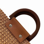 Sac en paille tressée avec anse rigide - Vignette | Sacs pour tous