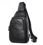 Sac de poitrine en cuir véritable pour homme – souple et compact - Vignette | Sacs pour tous