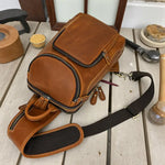 Sac de poitrine en cuir véritable pour homme – Style vintage & raffiné - Vignette | Sacs pour tous