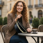 Sac de poitrine femme cuir synthétique avec chaîne dorée - Vignette | Sacs pour tous