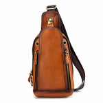 Sac poitrine en cuir véritable pour homme – style vintage et compact - Vignette | Sacs pour tous