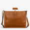 Sac porte-documents en cuir marron pour homme et femme avec bandoulière réglable compatible ordinateur portable 13 pouces