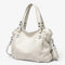 Sac porté épaule blanc pour lycéenne ou étudiante avec grande capacité pour les cours