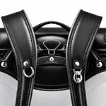 Sac Randoseru noir et rouge bicolore – Cartable japonais rigide - Vignette | Sacs pour tous