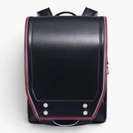 Sac Randoseru noir et rouge bicolore – Cartable japonais rigide - Vignette | Sacs pour tous