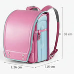 Sac Randoseru rose et bleu ciel – Cartable japonais rigide - Vignette | Sacs pour tous