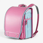 Sac Randoseru rose et bleu ciel – Cartable japonais rigide - Vignette | Sacs pour tous