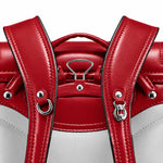 Sac Randoseru rouge et noir bicolore – Cartable japonais rigide - Vignette | Sacs pour tous