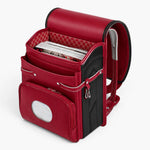 Sac Randoseru rouge et noir bicolore – Cartable japonais rigide - Vignette | Sacs pour tous