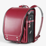 Sac Randoseru rouge et noir bicolore – Cartable japonais rigide - Vignette | Sacs pour tous