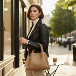 Sac seau cuir synthétique souple – Élégance et praticité - Vignette | Sacs pour tous