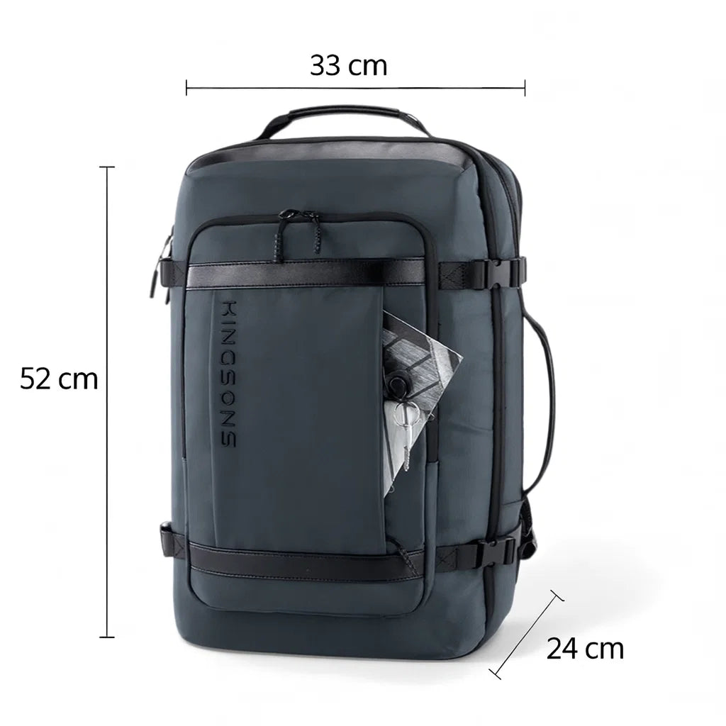 Sac de voyage 17 pouces noir avec dimensions 52 × 33 × 24 cm