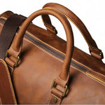 Sac de voyage en cuir véritable – Format compact élégant et pratique - Vignette | Sacs pour tous