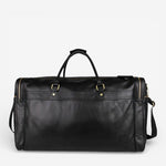 Sac de voyage cuir pleine fleur noir – Grand format structuré - Vignette | Sacs pour tous