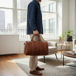 Sac de voyage en cuir véritable – Format compact élégant et pratique - Vignette | Sacs pour tous