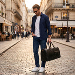 Sac de voyage en cuir de vachette pleine fleur vintage - Vignette | Sacs pour tous