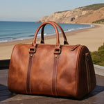 Sac de voyage en cuir véritable – Format compact élégant et pratique - Vignette | Sacs pour tous