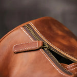 Sac de voyage en cuir véritable – Format compact élégant et pratique - Vignette | Sacs pour tous